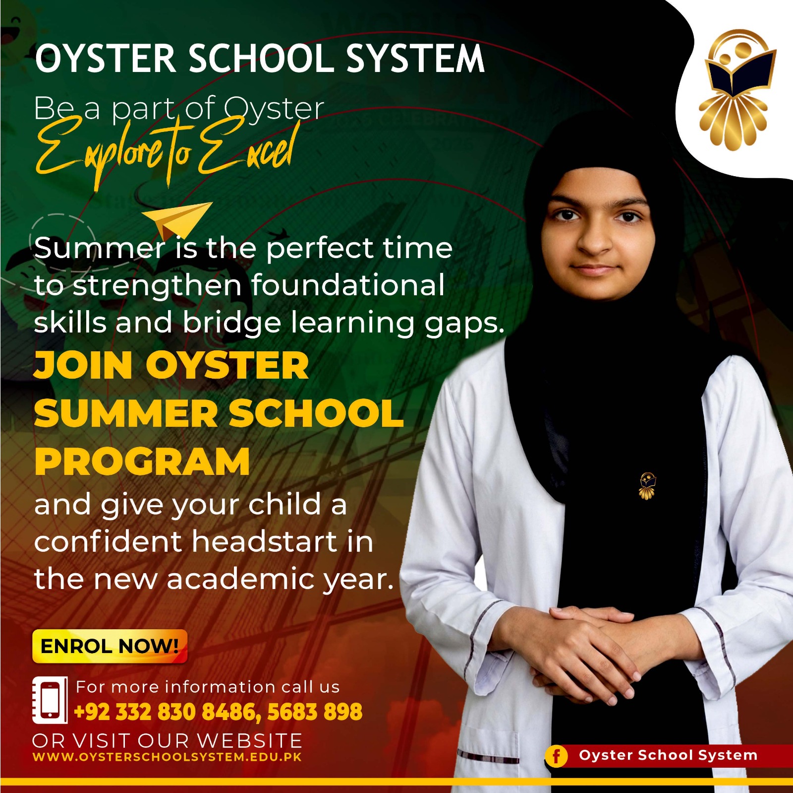 Oyster School System Summer School Program — Enrol Now